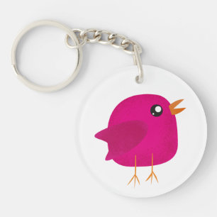 Kids cute birdy key ring