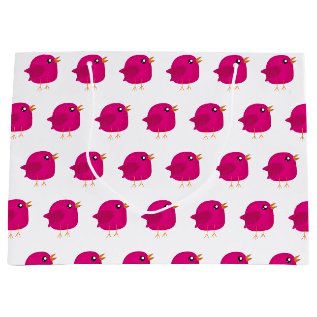 Kids cute birdy  large gift bag (Front)