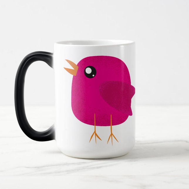Kids cute birdy   magic mug (Left)