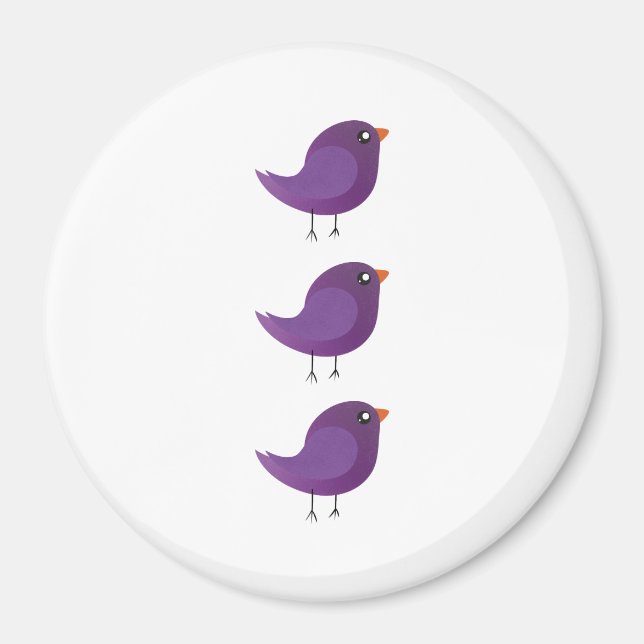 Kids cute birdy  magnet (Front)