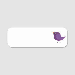 Kids cute birdy   name tag