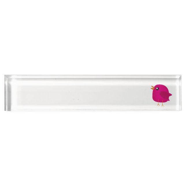 Kids cute birdy    nameplate (Front)