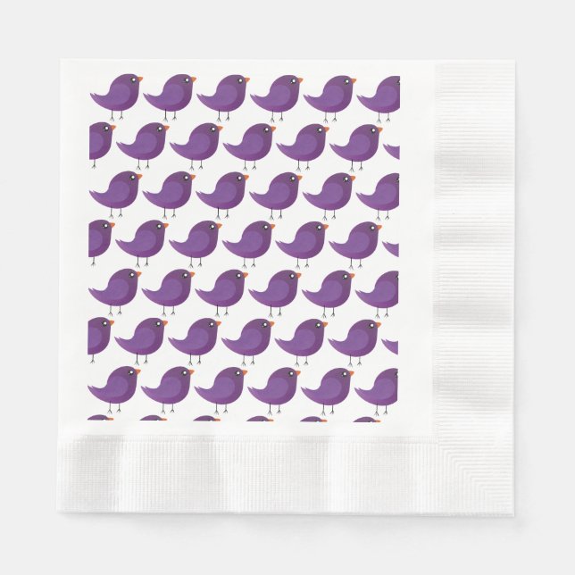 Kids cute birdy  napkin (Front)