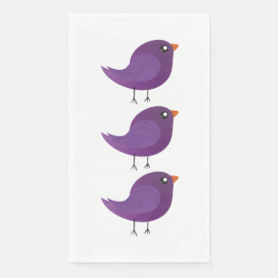 Kids cute birdy napkin