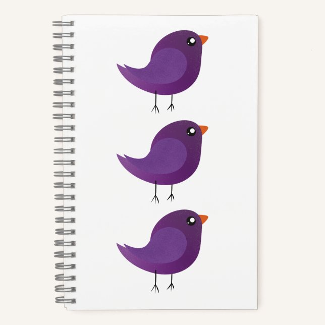Kids cute birdy  notebook (Front)