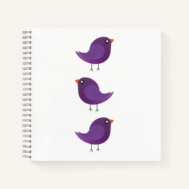 Kids cute birdy  notebook (Front)