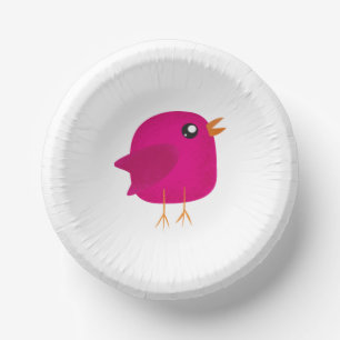 Kids cute birdy paper plate