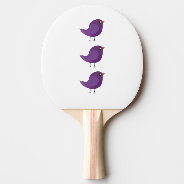 Kids cute birdy  ping pong paddle (Front)