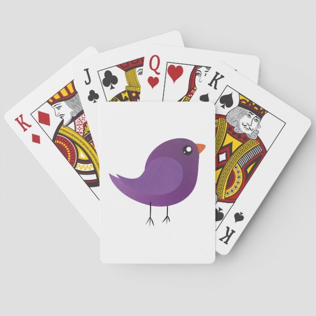 Kids cute birdy   playing cards (Back)