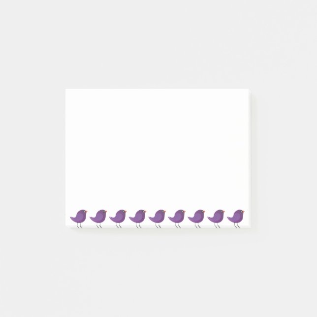 Kids cute birdy  post-it notes (Front)