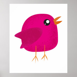 Kids cute birdy   poster