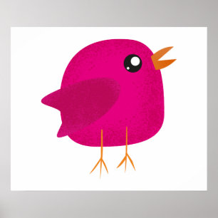 Kids cute birdy   poster