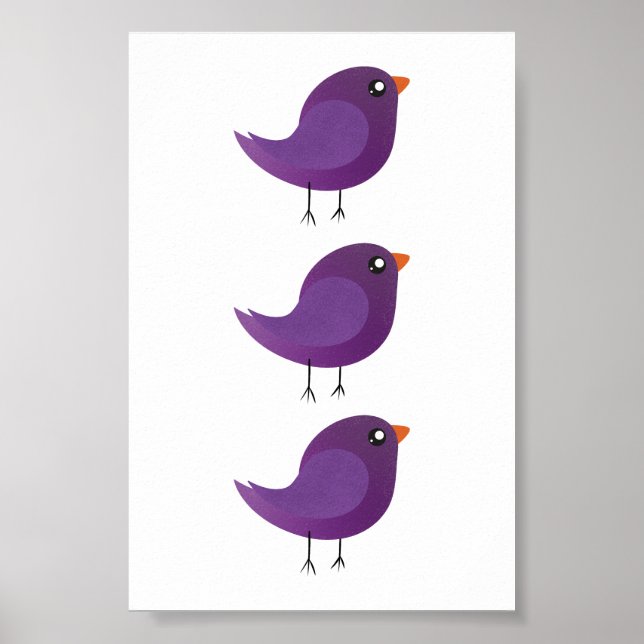 Kids cute birdy  poster (Front)