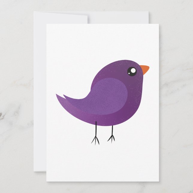 Kids cute birdy  save the date (Front)