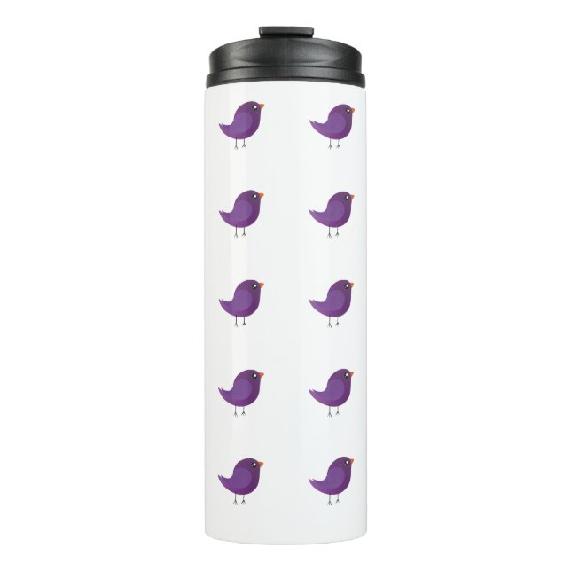 Kids cute birdy   thermal tumbler (Front)