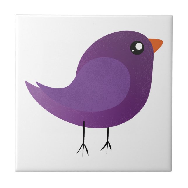 Kids cute birdy  tile (Front)