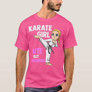 Kids Cute Blonde Karate Girl T-Shirt