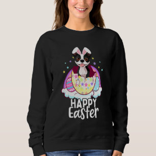 Kids Cute Boston Terrier Dog Bunny Ears Girls East Sweatshirt