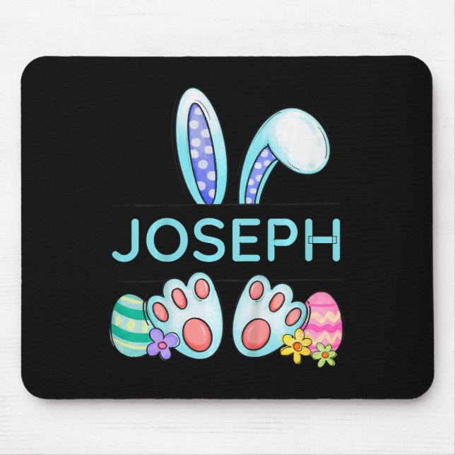 Kids Cute Boys Design Joseph Custom Personalised N Mouse Pad (Front)