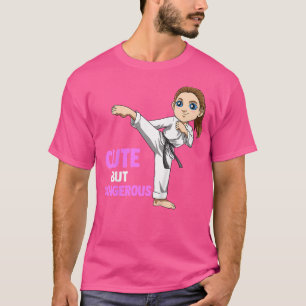 Kids Cute But Dangerous Karate Girl T-Shirt