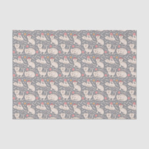 Kids Cute Cats Playing Balls of Yarn Sleeping Tissue Paper