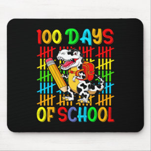 Kids Cute Dinosaur Happy 100th Day Of School Boys Mouse Pad