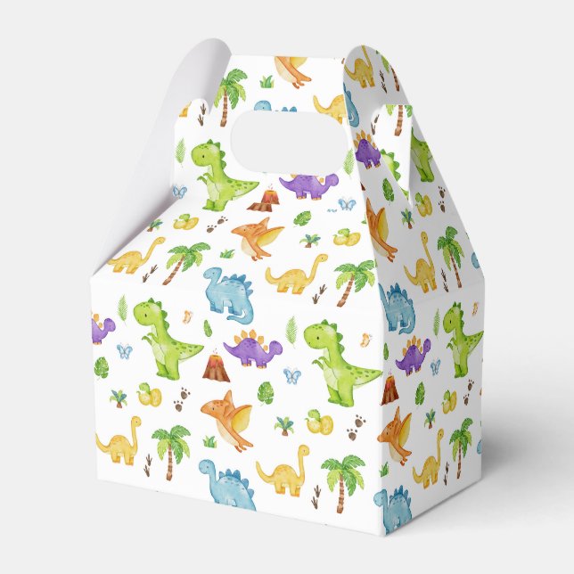 Kids Cute Dinosaur Pattern Favour Box (Front Side)