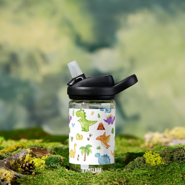 Kids Cute Dinosaur Pattern Water Bottle (Outdoor)