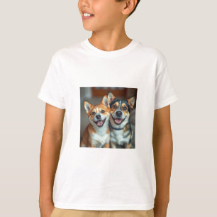 Kids' Cute Dog and Cat T-Shirt – Adorable Animal D
