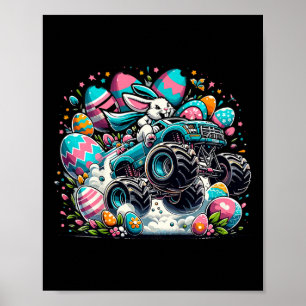 Kids Cute Easter Shirts For Boys Easter Bunny Todd Poster