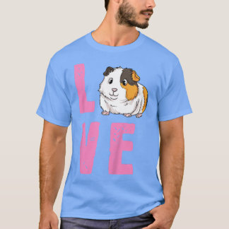 Kids Cute Guinea Pig Gift For Girls & Boys - I Lov T-Shirt
