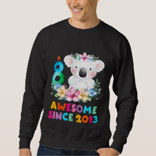 Kids Cute Koala Bear 8 Years Birthday Outfit For B Sweatshirt