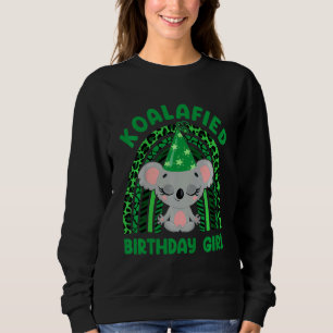 Kids Cute Koalafied Birthday Girls Koala Bear Ki Sweatshirt