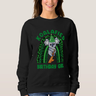 Kids Cute Koalafied Birthday Girls Koala Bear Ki Sweatshirt