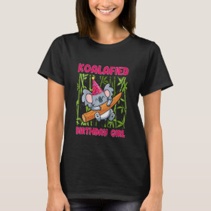 Kids Cute Koalafied Birthday Girls Koala Bear Ki T-Shirt