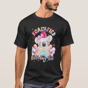 Kids Cute Koalafied Birthday Girls  Koala Bear  Ki T-Shirt