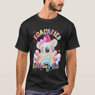Kids Cute Koalafied Birthday Girls Koala Bear T-Shirt