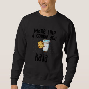 Kids  Cute Korean Language Joke Make Like A Cookie Sweatshirt