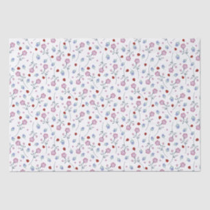 kids Cute Ladybug Polka dot Daisy Flower Pattern Tissue Paper