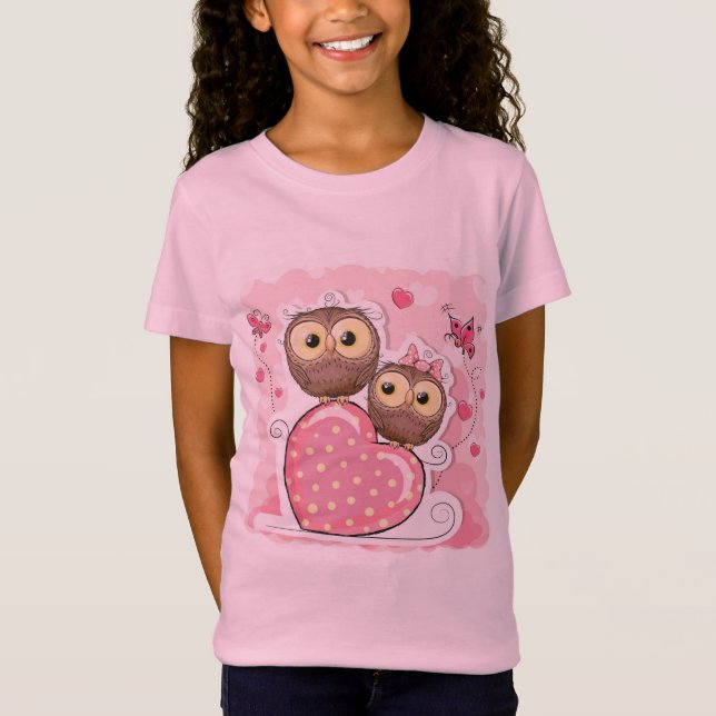 kids Cute owl T-Shirt design (Front)