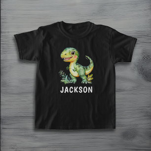 Kids Cute Personalized Dinosaur T-Shirt