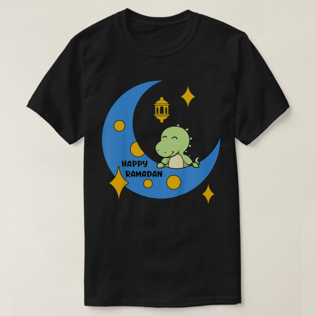 Kids Cute Ramadan Mubarak Ramadan Kareem Eid Mubar T-Shirt (Design Front)