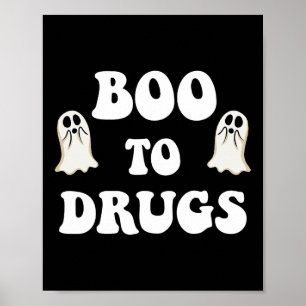 Kids Cute Red Ribbon Week Say Boo To Say Yes To Ha Poster
