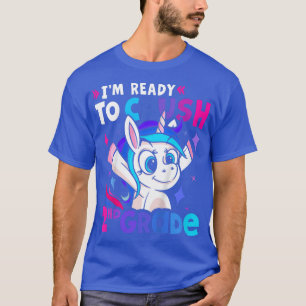 Kids Cute Second Grader Unicorn Im Ready To Crush T-Shirt