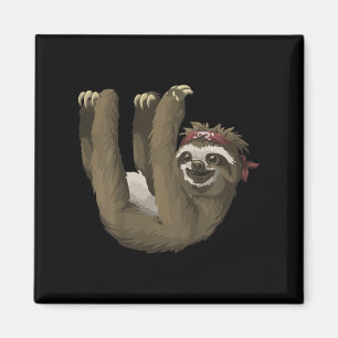 Kids Cute Sloth   Retro Sloths Tee Magnet