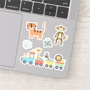 Kids Cute Zoo Animals in Train