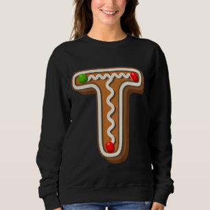 Kids Cutest Capital Christmas Cookie Alphabet Let Sweatshirt