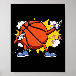 Kids Dabbing American Bysketbyll Player For Fans  Poster