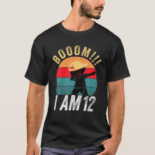 Kids Dabbing Birthday 12 Years Old Birthday Outfit T-Shirt