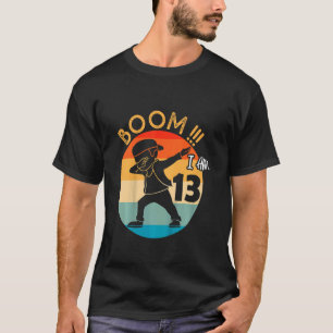 Kids Dabbing Boy 13th Birthday Outfit 13 Thirteen T-Shirt